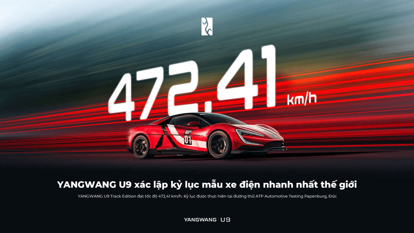 YANGWANG U9 XÁC LẬP KỶ LỤC MẪU XE ĐIỆN NHANH NHẤT THẾ GIỚI image